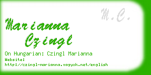 marianna czingl business card